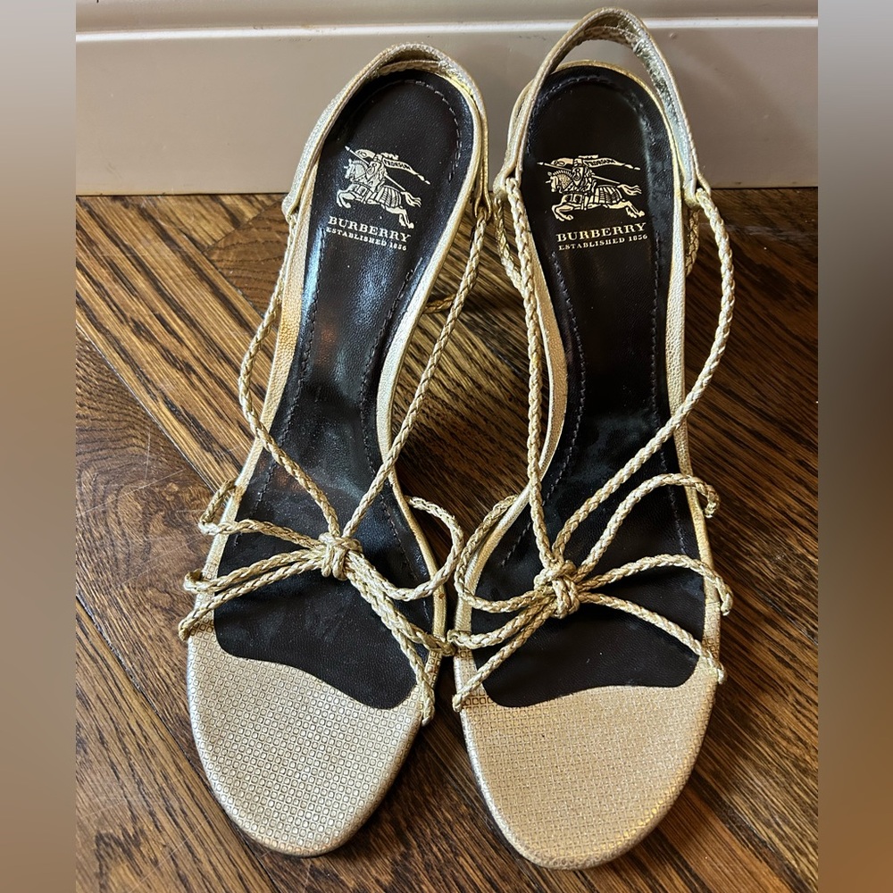 Burberry Gold Women's Sandals